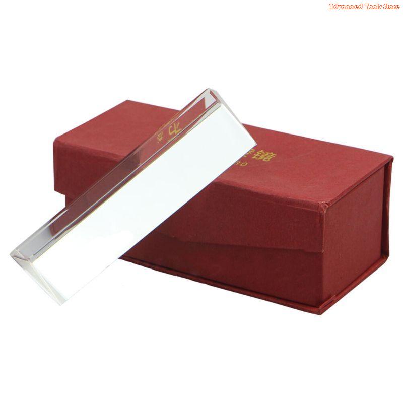 Lighting Glass Photography - 10 ซม.แก้ว Triple ปริซึมสามเหลี่ยมสามเหลี่ยมฟิสิกส์ แสงสเปกตรัม 4