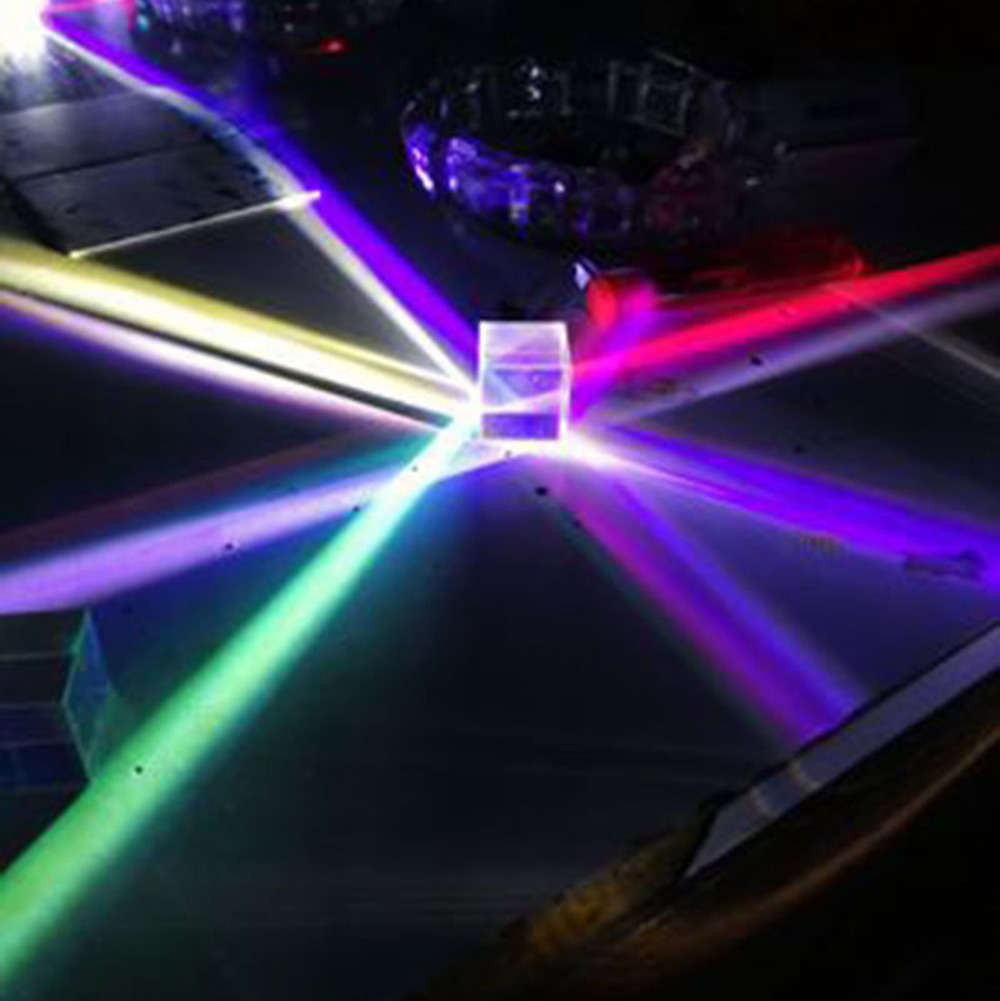 Lighting Glass Photography - แก้วCube 23 มม.Dichroic Prism X-Cubeปริซึมสําหรับถ่ายภาพBeamแยกการถ่ายภาพอุปกรณ์เสริมตกแต่งของขวัญน่ารัก