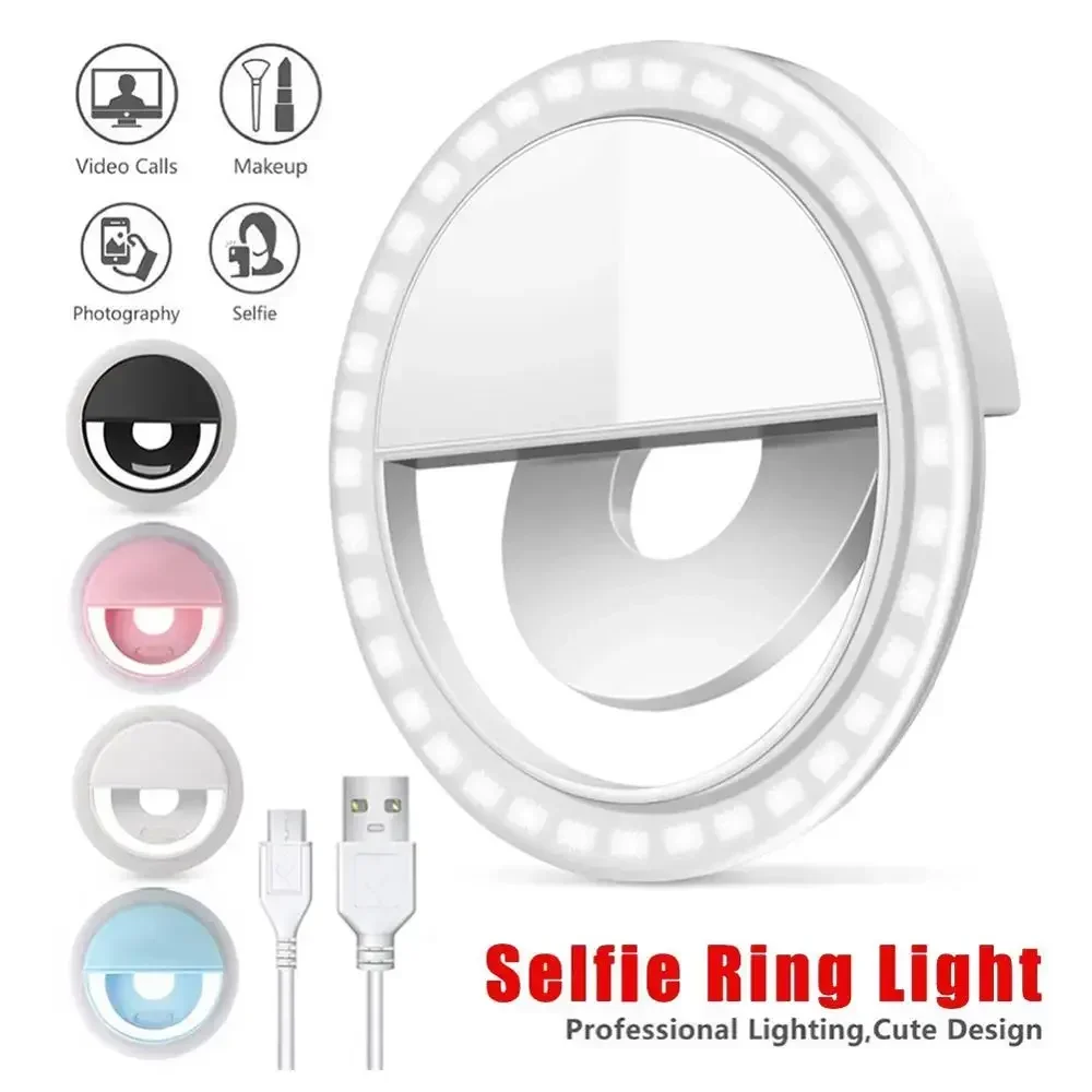 Macro Photography Led Lighting - LED Selfie Ring Light โทรศัพท์มือถือ Clip-On