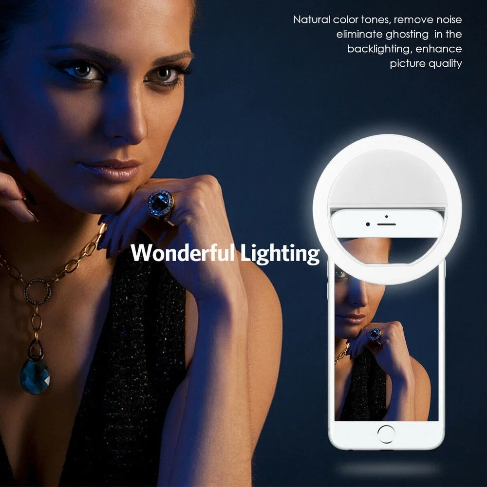ไฟเซลฟี่ LED แบบพกพา ชาร์จผ่าน - Photography Lighting Gear บทวิจารณ์และราคา
