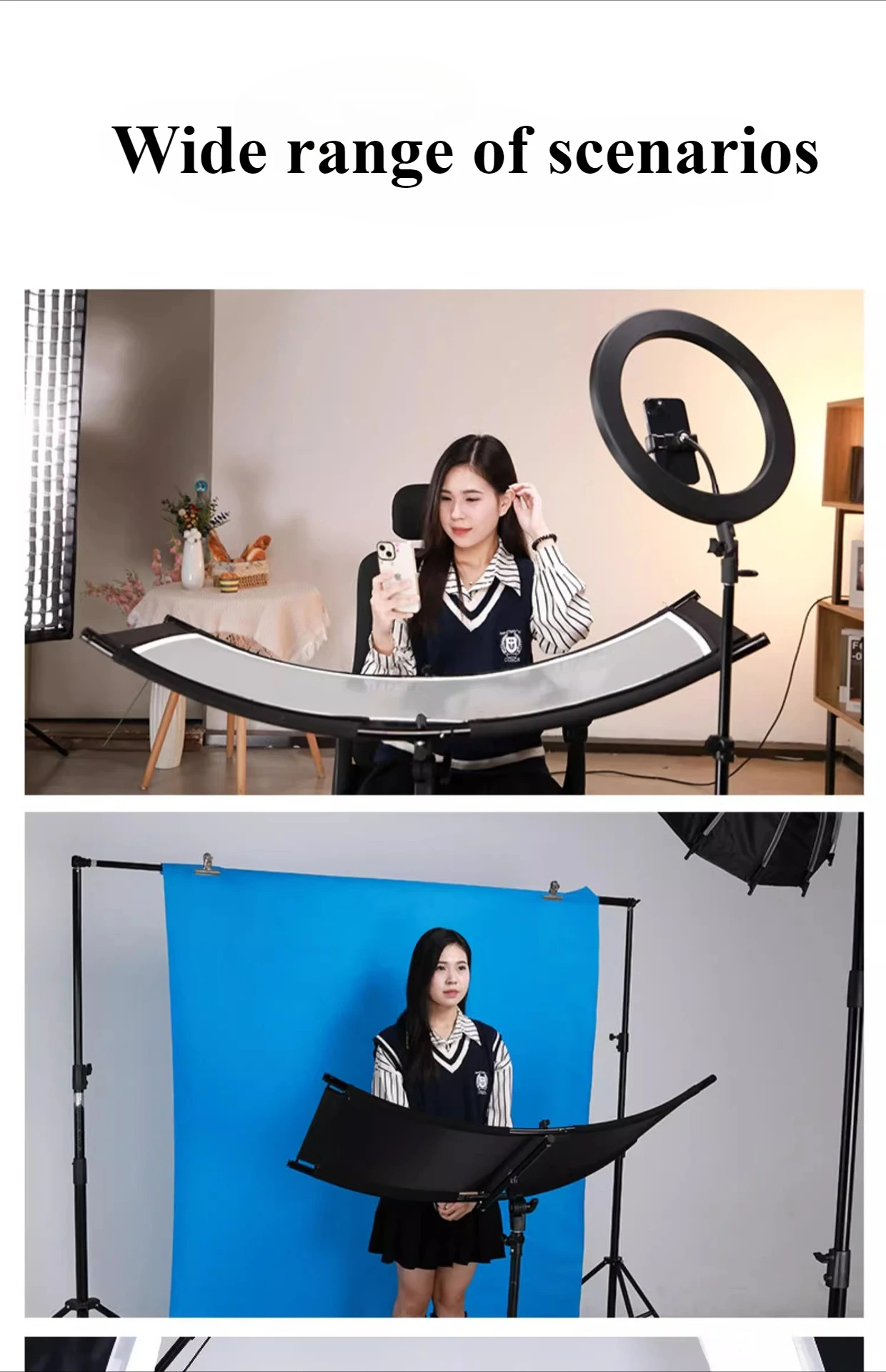 ผ้าสะท้อนแสงแบบพับได้ 4 สี รูป - Photography Lighting Types บทวิจารณ์และราคา