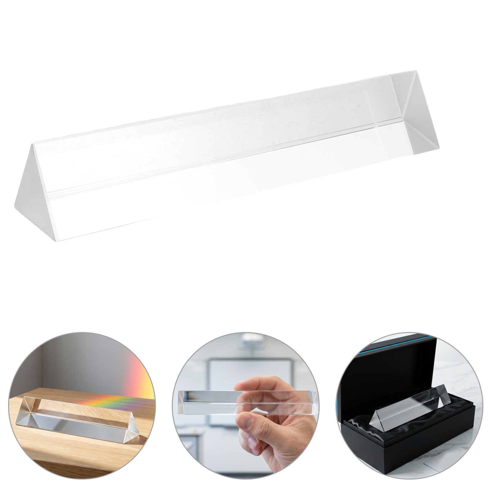ปริซึมสามเหลี่ยมแก้วออปติคอล 1 - Lighting Glass Photography บทวิจารณ์และราคา