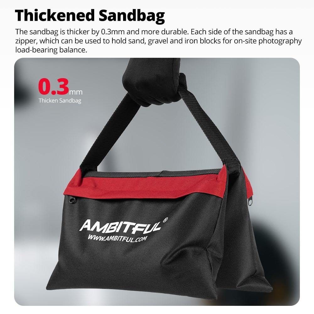 Ambitful 44x33 ซม.โหลด Sandbag - Photography Lighting Gear บทวิจารณ์และราคา
