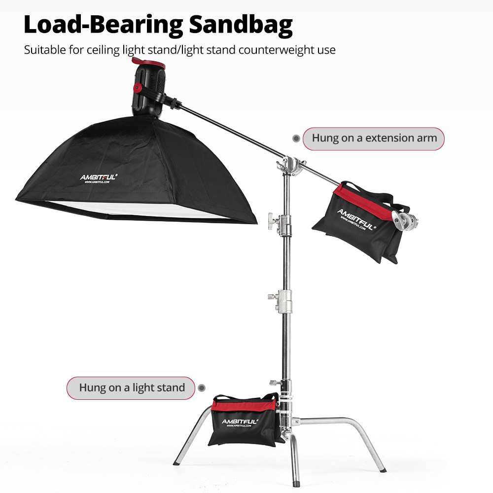 Ambitful 44x33 ซม.โหลด Sandbag - Photography Lighting Gear บทวิจารณ์และราคา