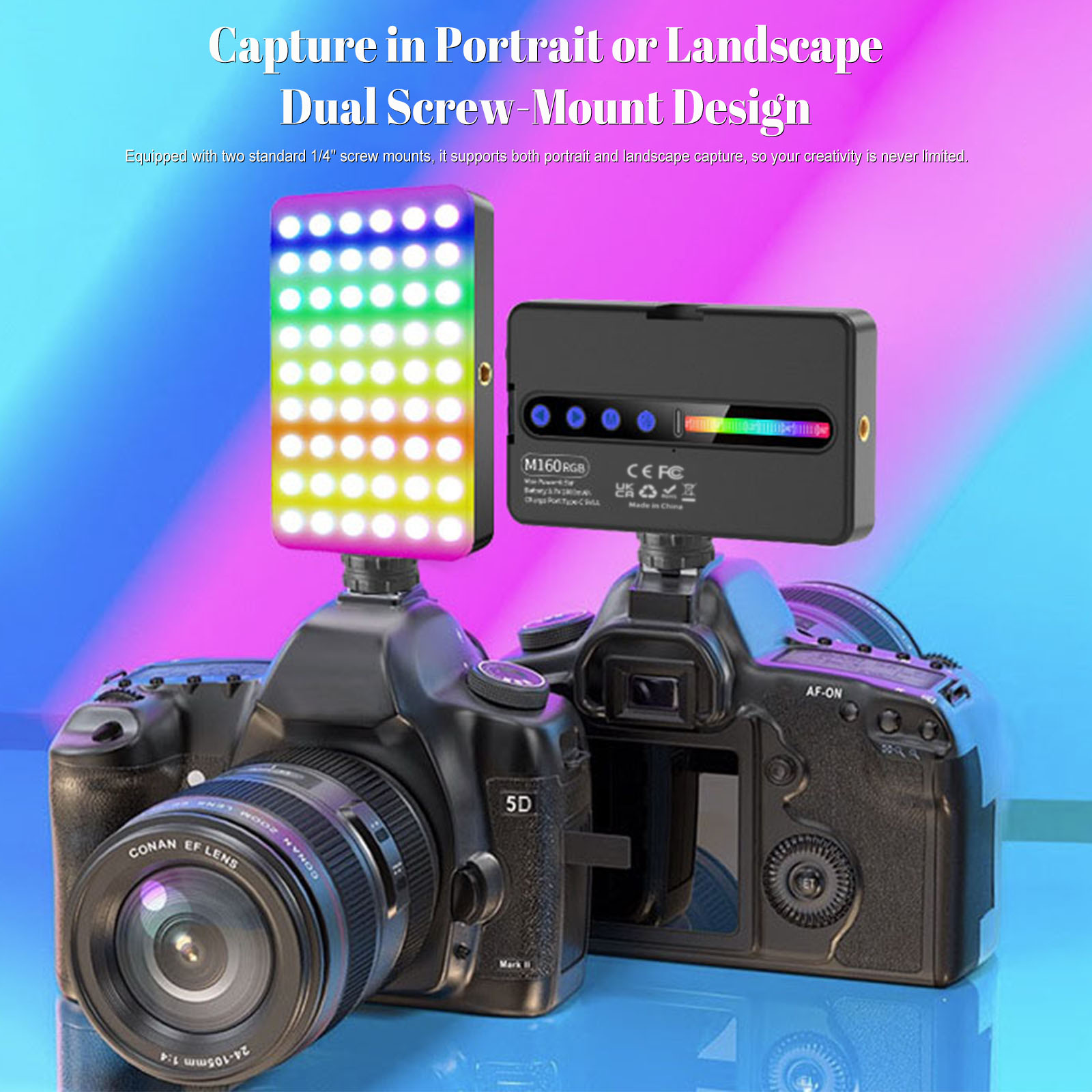 ไฟวิดีโอ LED RGB 6.5W 2700K-65 - Photography Lighting Types บทวิจารณ์และราคา