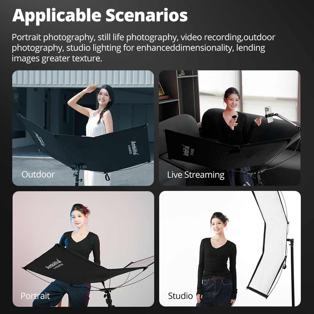 ชุดกระจายแสงแบบ U-Type 3in1 AM - Photography Lighting Types บทวิจารณ์และราคา