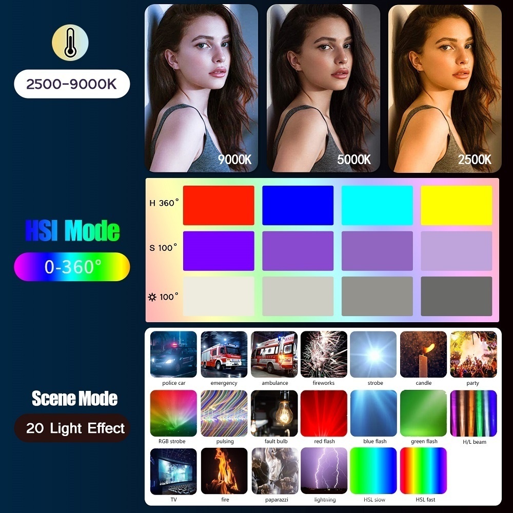 50 ซม.RGB Stick Light Wand น้ํ - Photography Lighting Types บทวิจารณ์และราคา