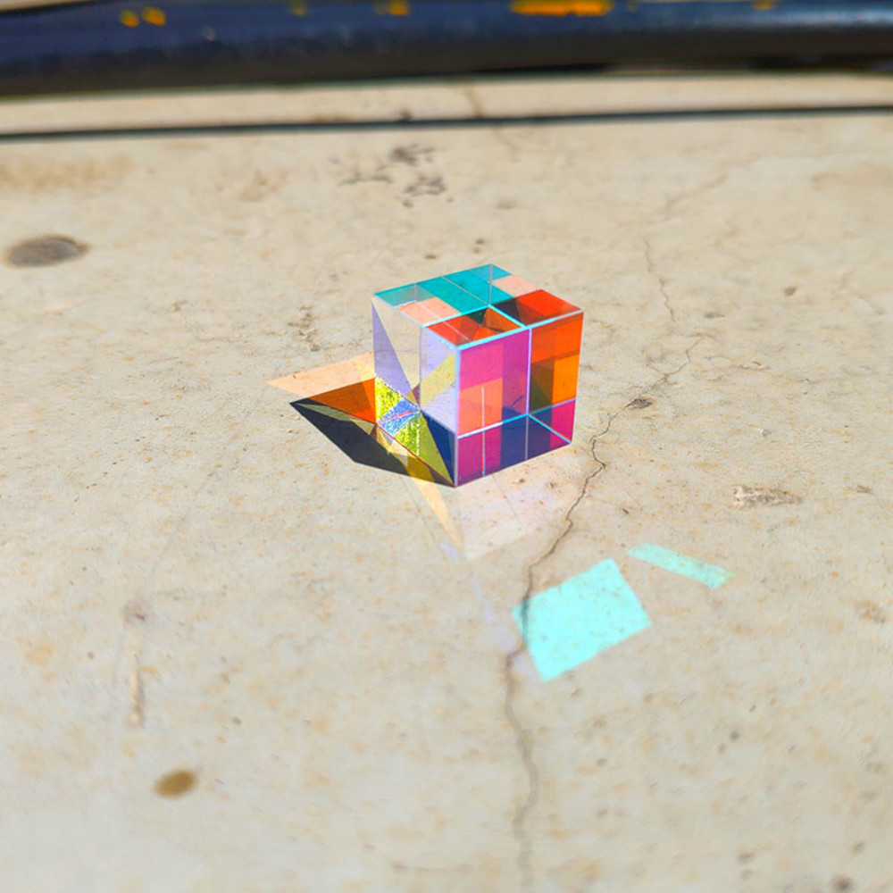 แก้วCube 23 มม.Dichroic Prism  - Lighting Glass Photography บทวิจารณ์และราคา