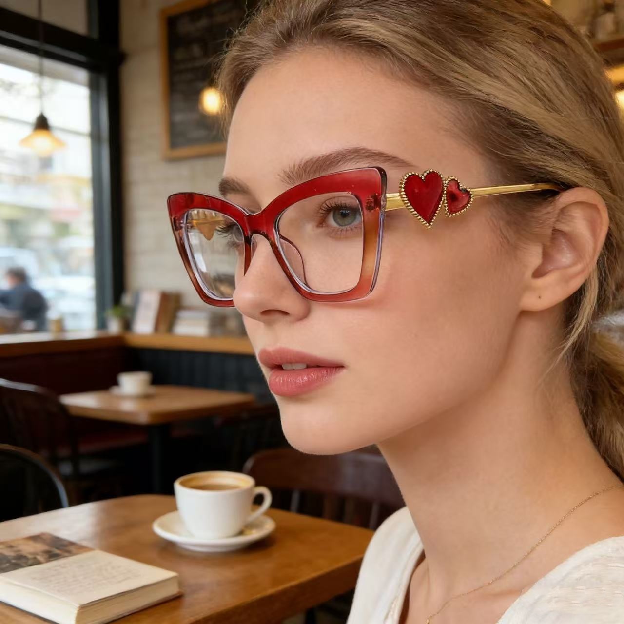 แว่นตาแฟชั่นสำหรับผู้หญิง รักก - Lighting Glass Photography บทวิจารณ์และราคา