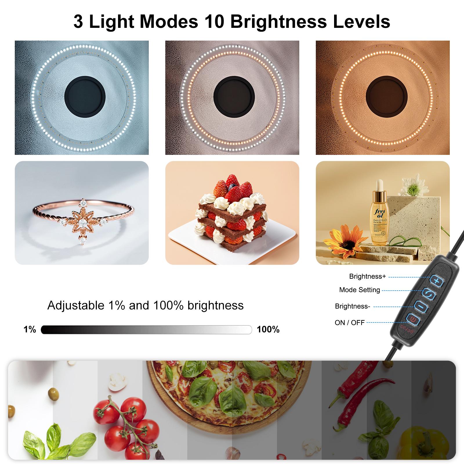 PULUZ ไฟวงแหวนพับได้ขนาด 50 ซม - Photography Lighting Types บทวิจารณ์และราคา