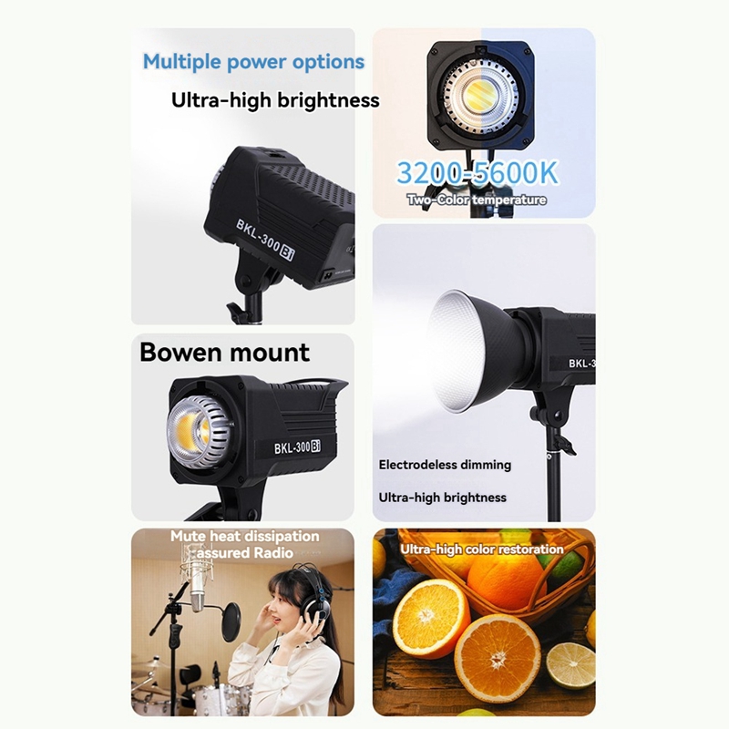 ไฟวิดีโอ LED แบบไบ 300W, ไฟ LE - Photography Lighting Gear บทวิจารณ์และราคา