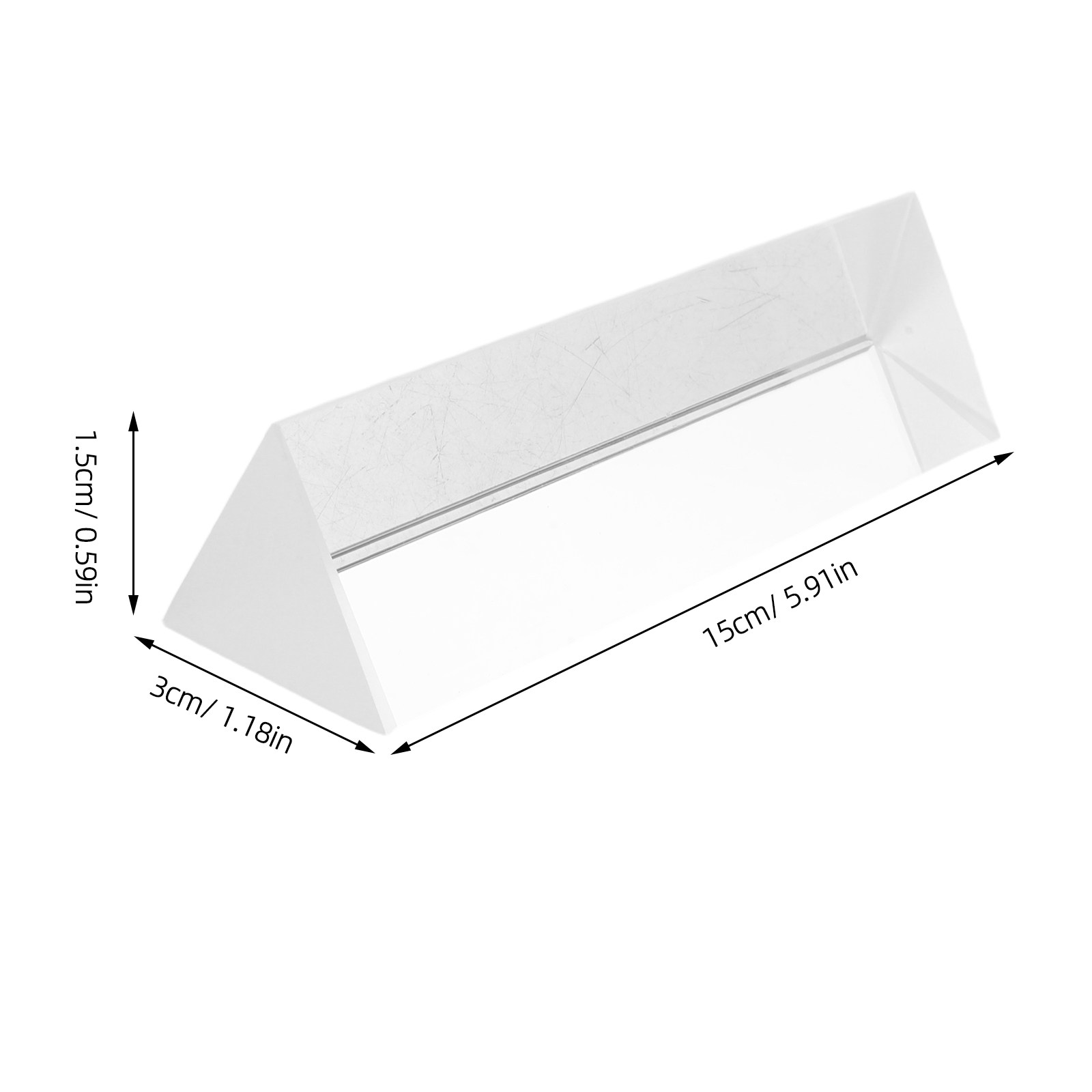 ปริซึมสามเหลี่ยมแก้วใส 10 ซม.  - Lighting Glass Photography บทวิจารณ์และราคา