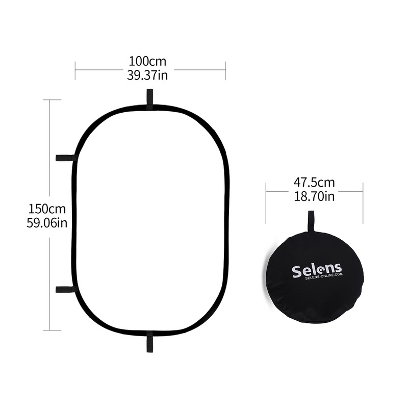 100X150CM พับ Oval สะท้อนแสง S - Photography Lighting Bag บทวิจารณ์และราคา