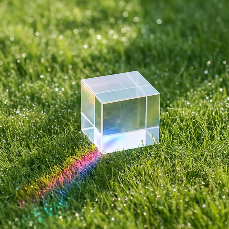 ปริซึมไดโครอิกทรงลูกบาศก์แก้ว  - Lighting Glass Photography บทวิจารณ์และราคา